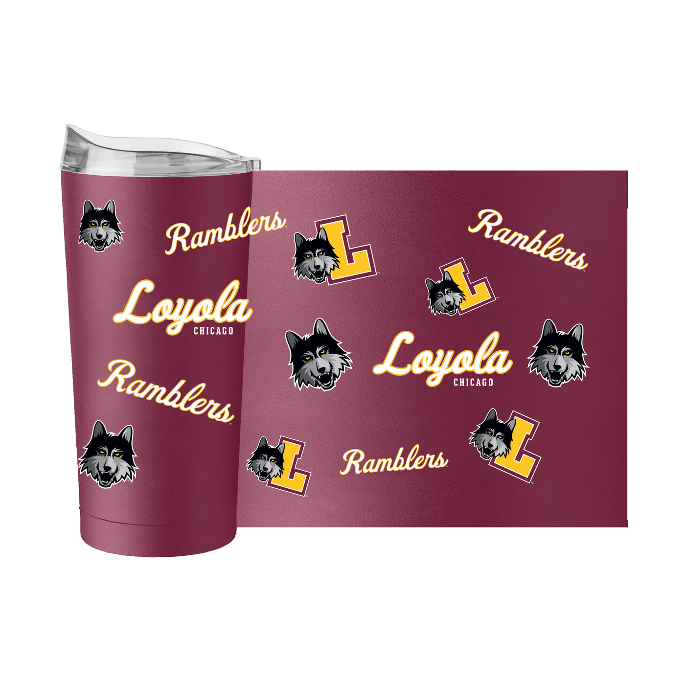 Loyola Lakeshore 20oz Dreamweave Powder Coat Tumbler