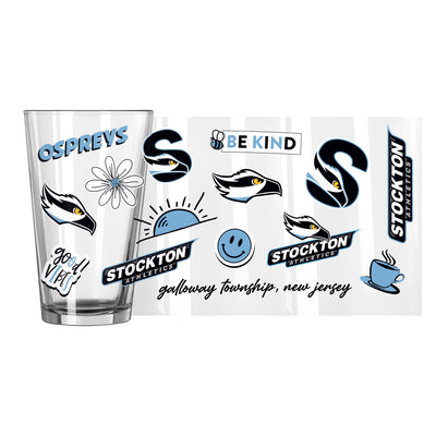Stockton College 16oz Native Pint Glass