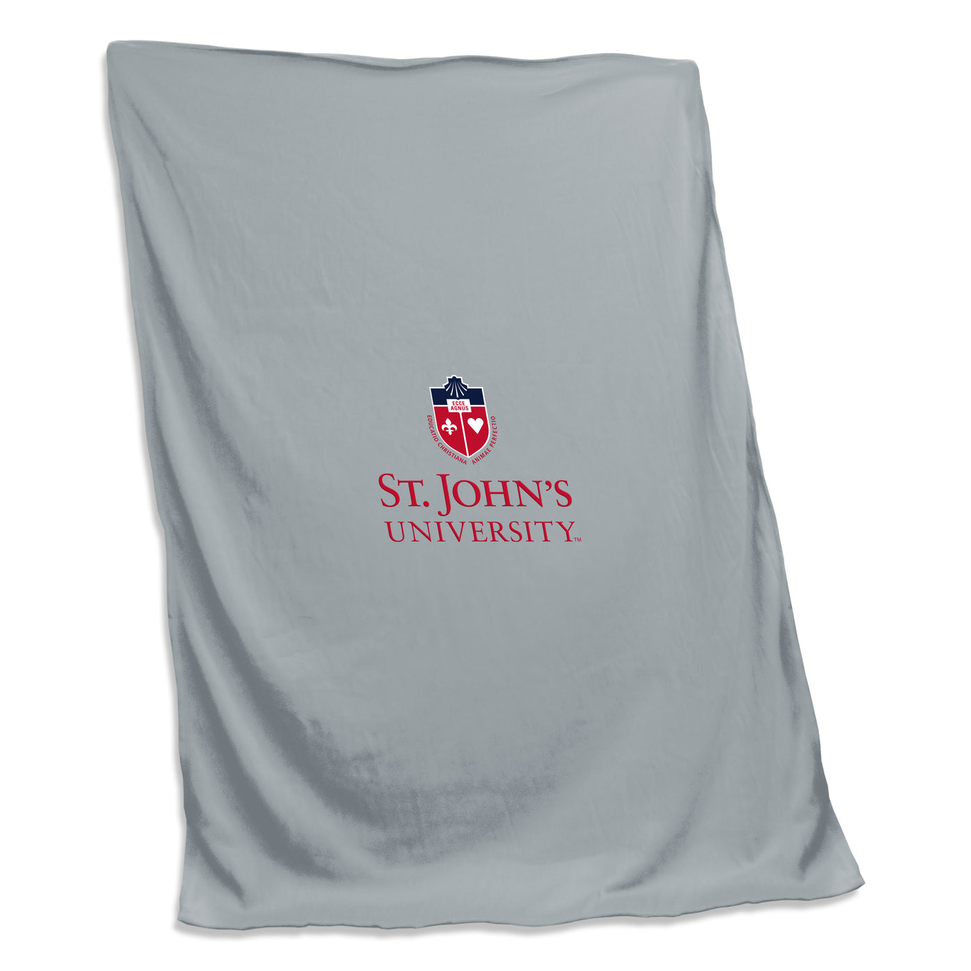 St. John's Gray Screened Sweatshirt Blanket