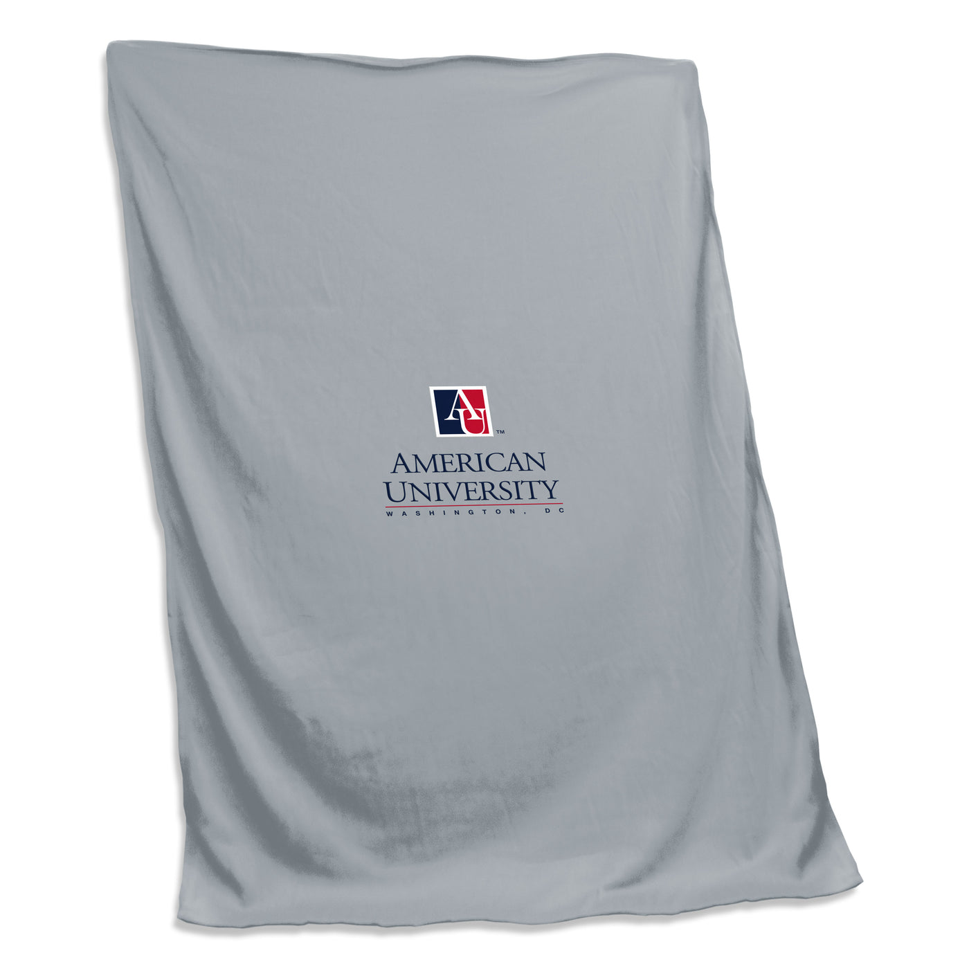 American University Screened Sweatshirt Blanket
