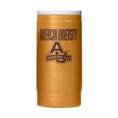 American University 12oz Oak Huddle Powdercoat SlimCan Coolie