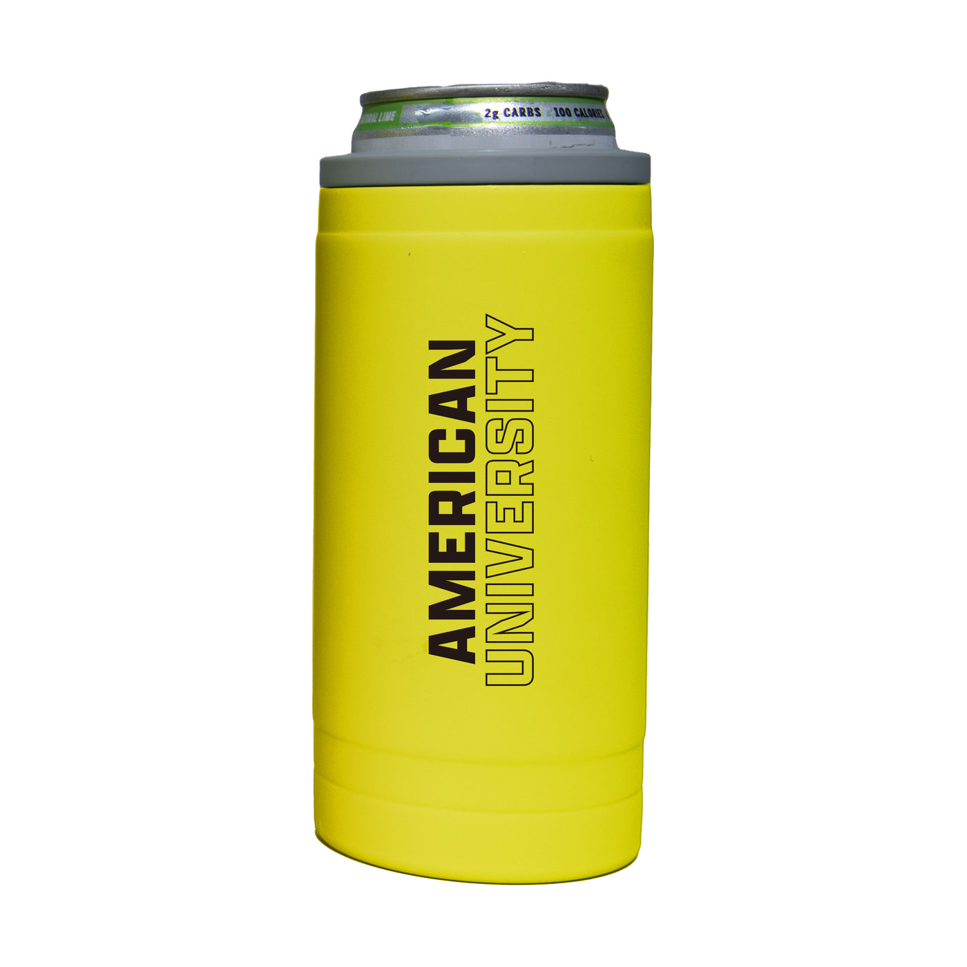 American University 12oz Cru Stacked Soft Touch Slim Coolie
