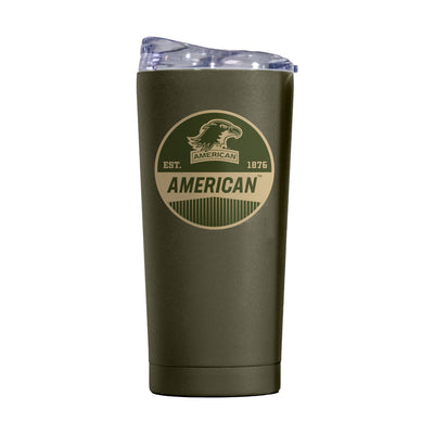 American University 20oz Olive Badge Powder Coat Tumbler