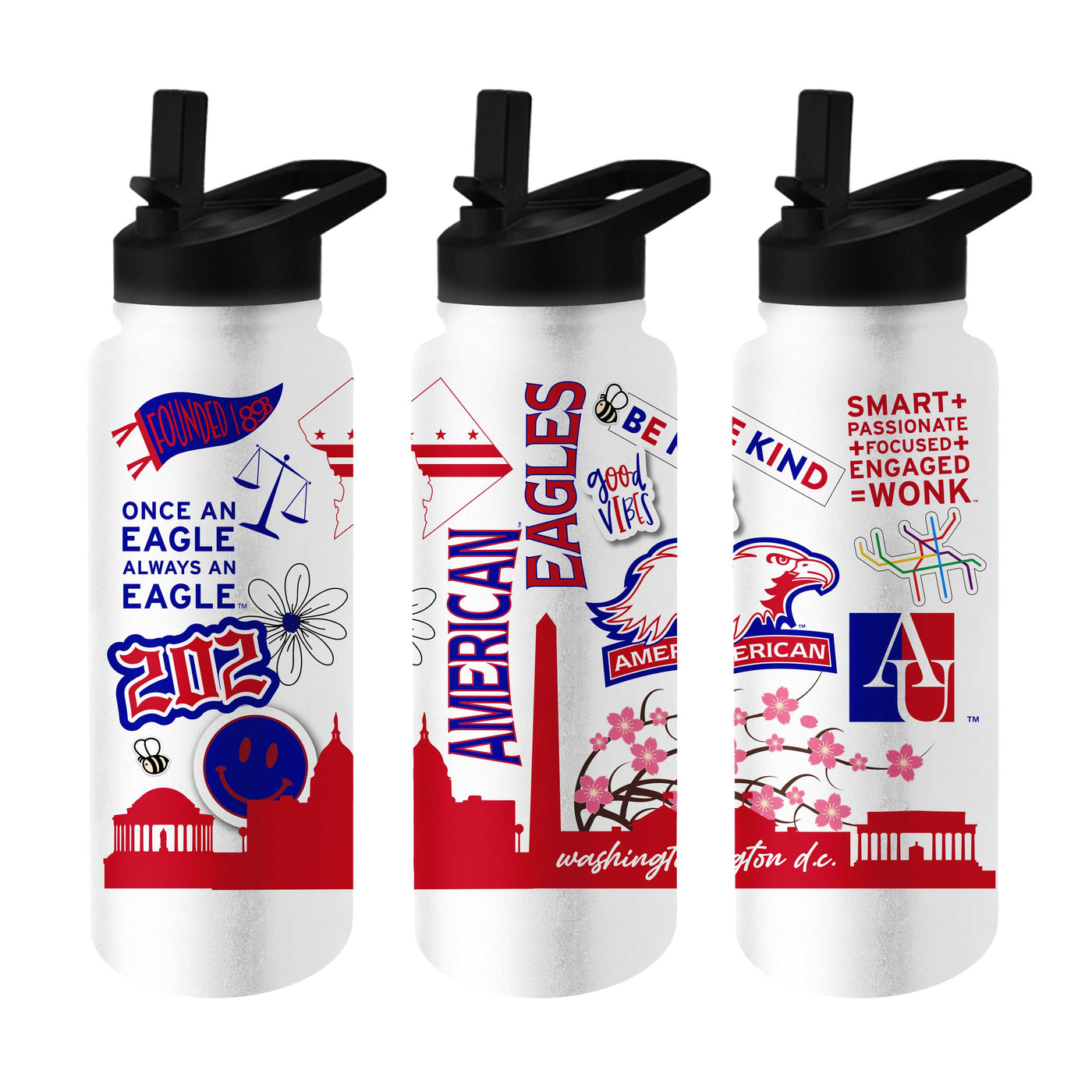 American University 34oz Native Quencher Bottle