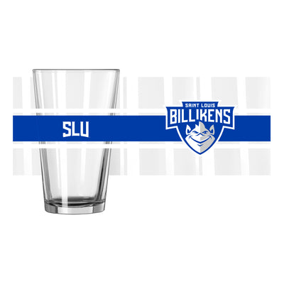 Saint Louis Univ 16oz Stripe Pint Glass