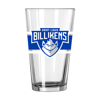 Saint Louis Univ 16oz Stripe Pint Glass - Logo Brands