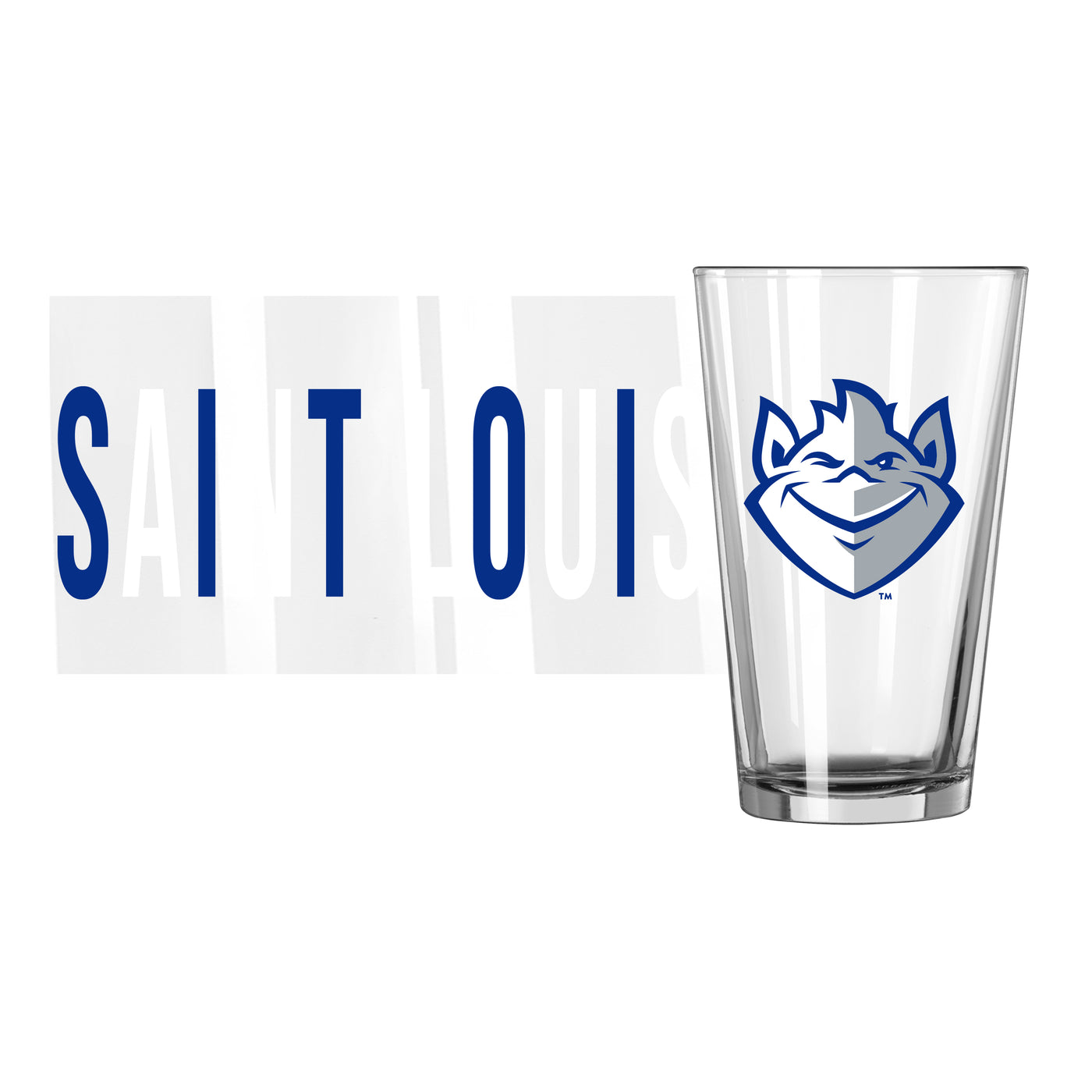 Saint Louis Univ 16oz Overtime Pint Glass - Logo Brands