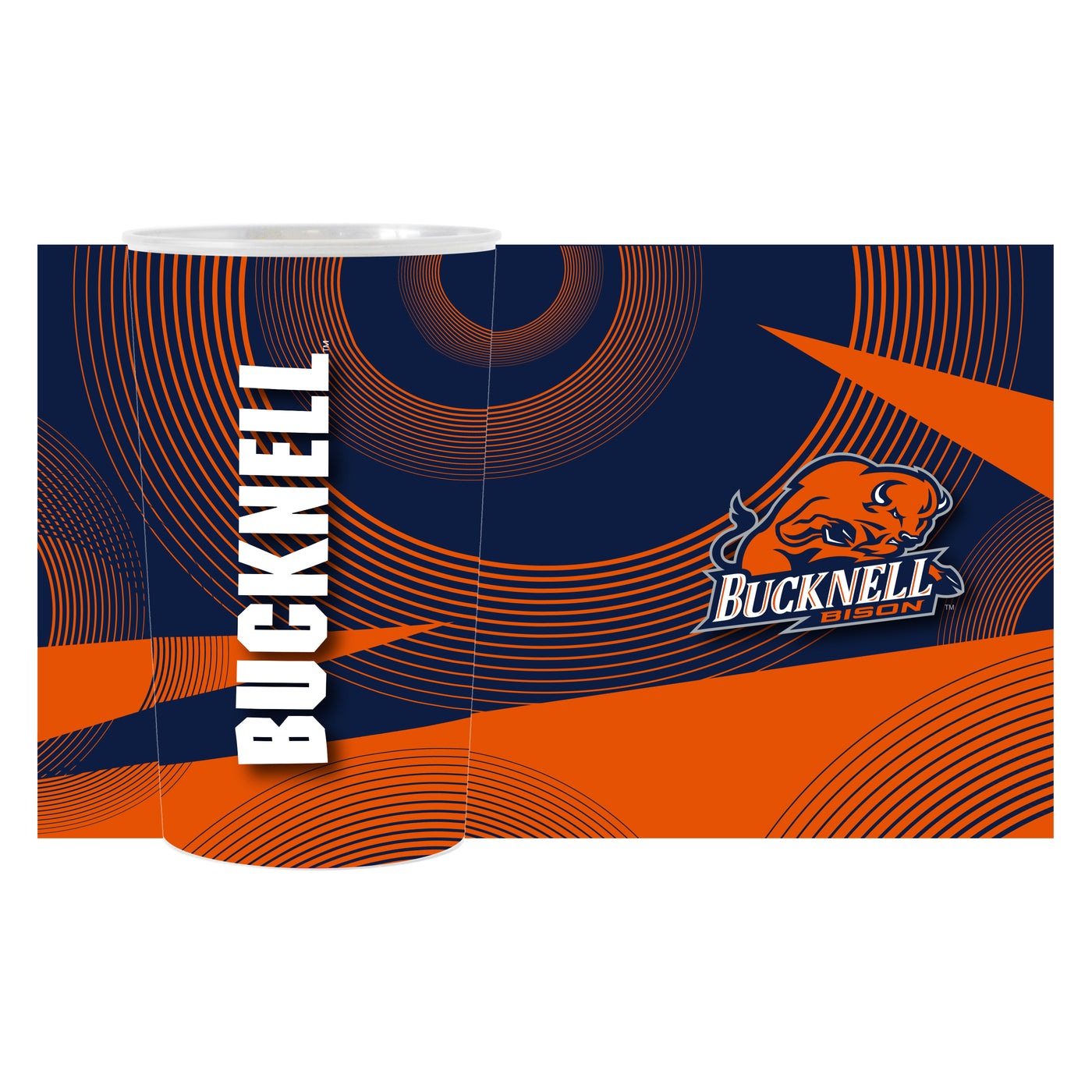 Bucknell U Geometric Hardwall Cup 4 Pack