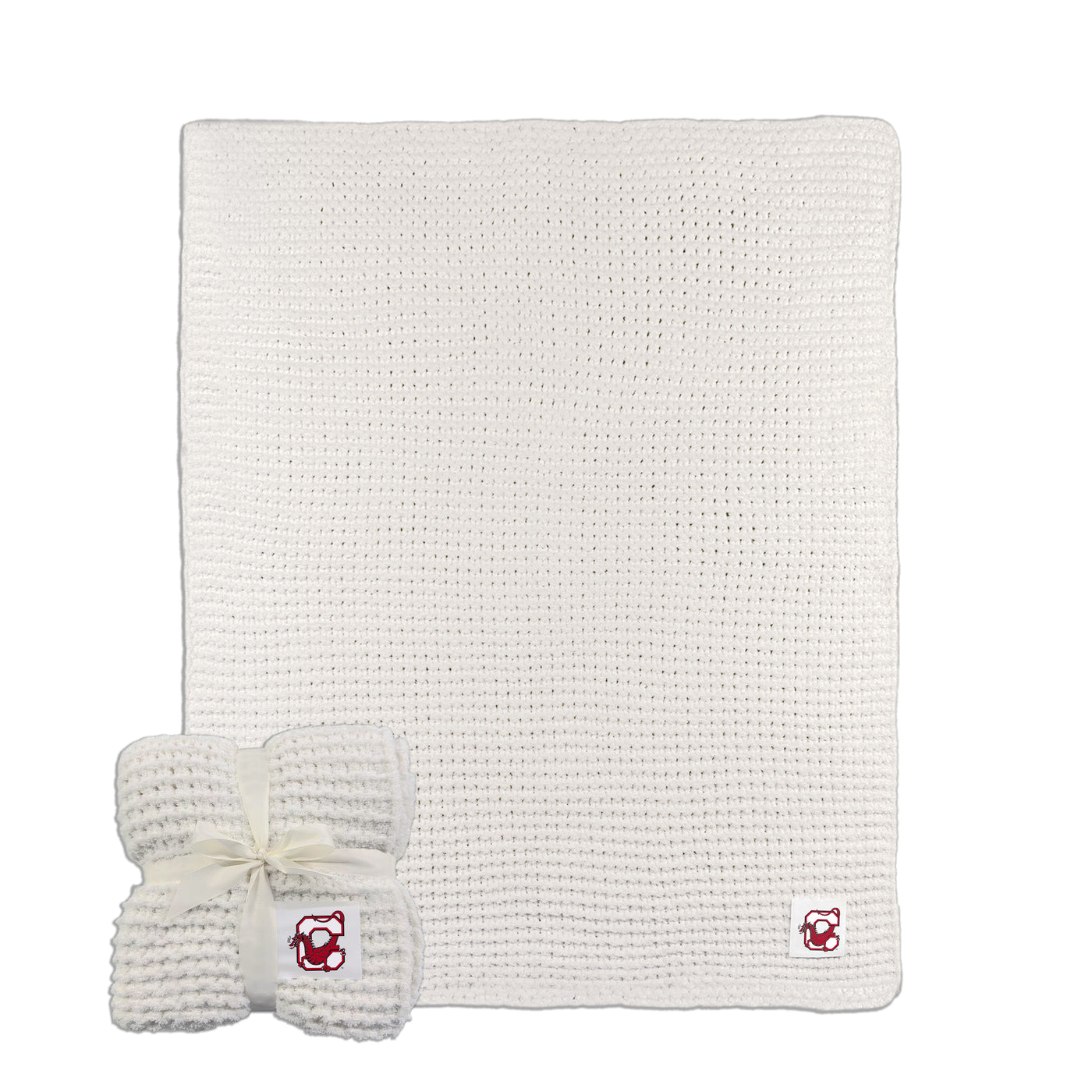 SUNY Cortland Cable Knit Throw 50x60
