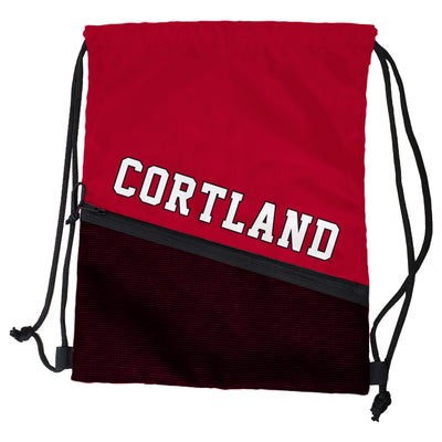 SUNY Cortland Red Tilt Backsack - Logo Brands