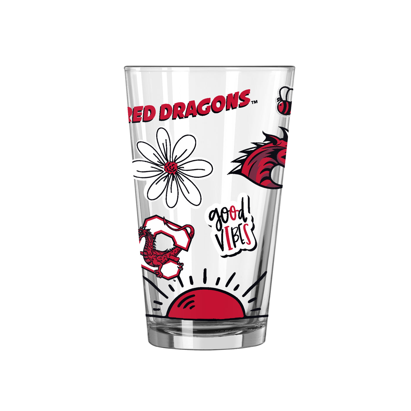 SUNY Cortland 16oz Native Pint Glass