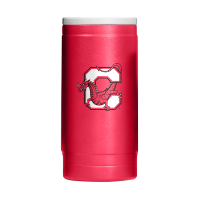 SUNY Cortland 12oz Logo Powdercoat SlimCan Coolie