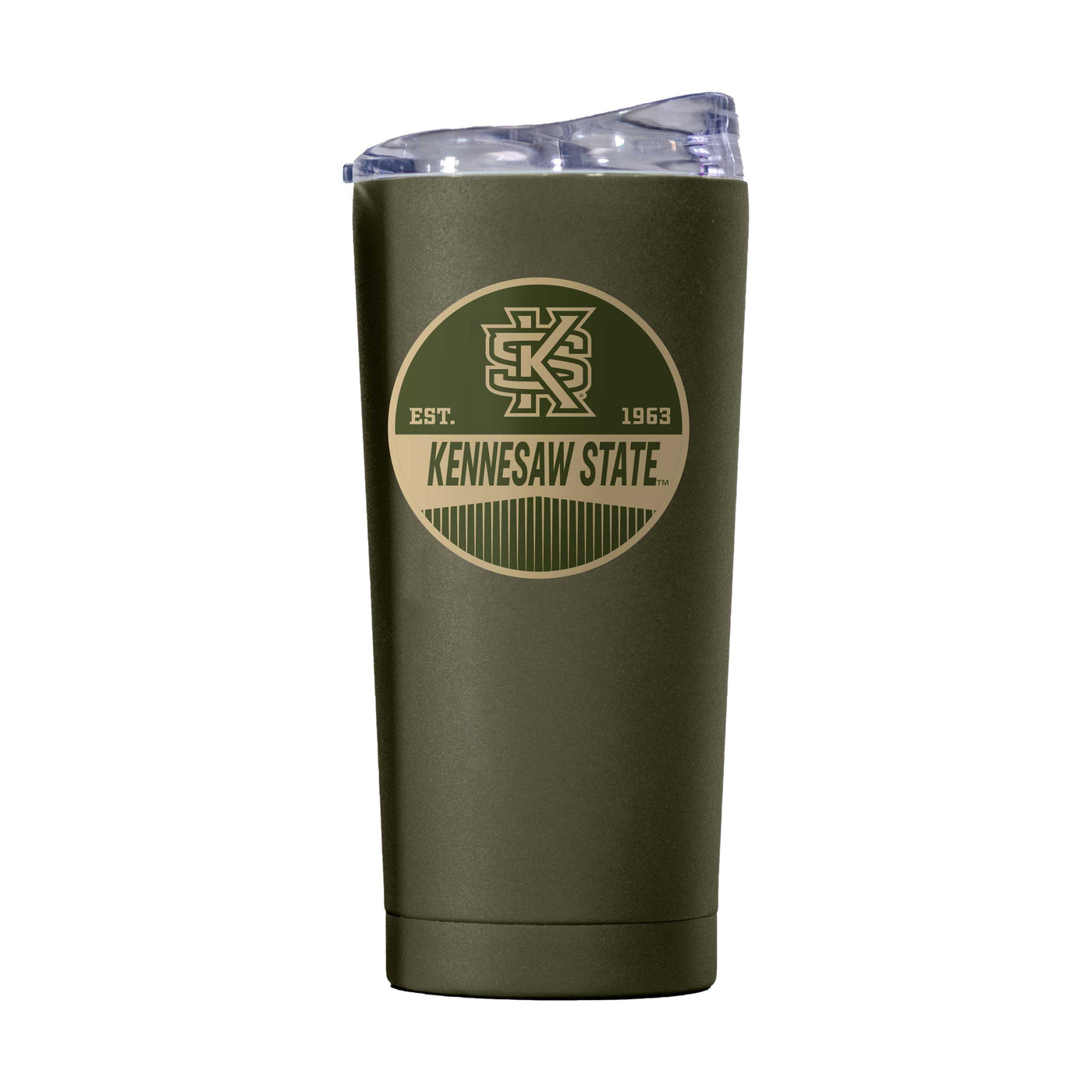 Kennesaw State 20oz Badge Powder Coat Tumbler