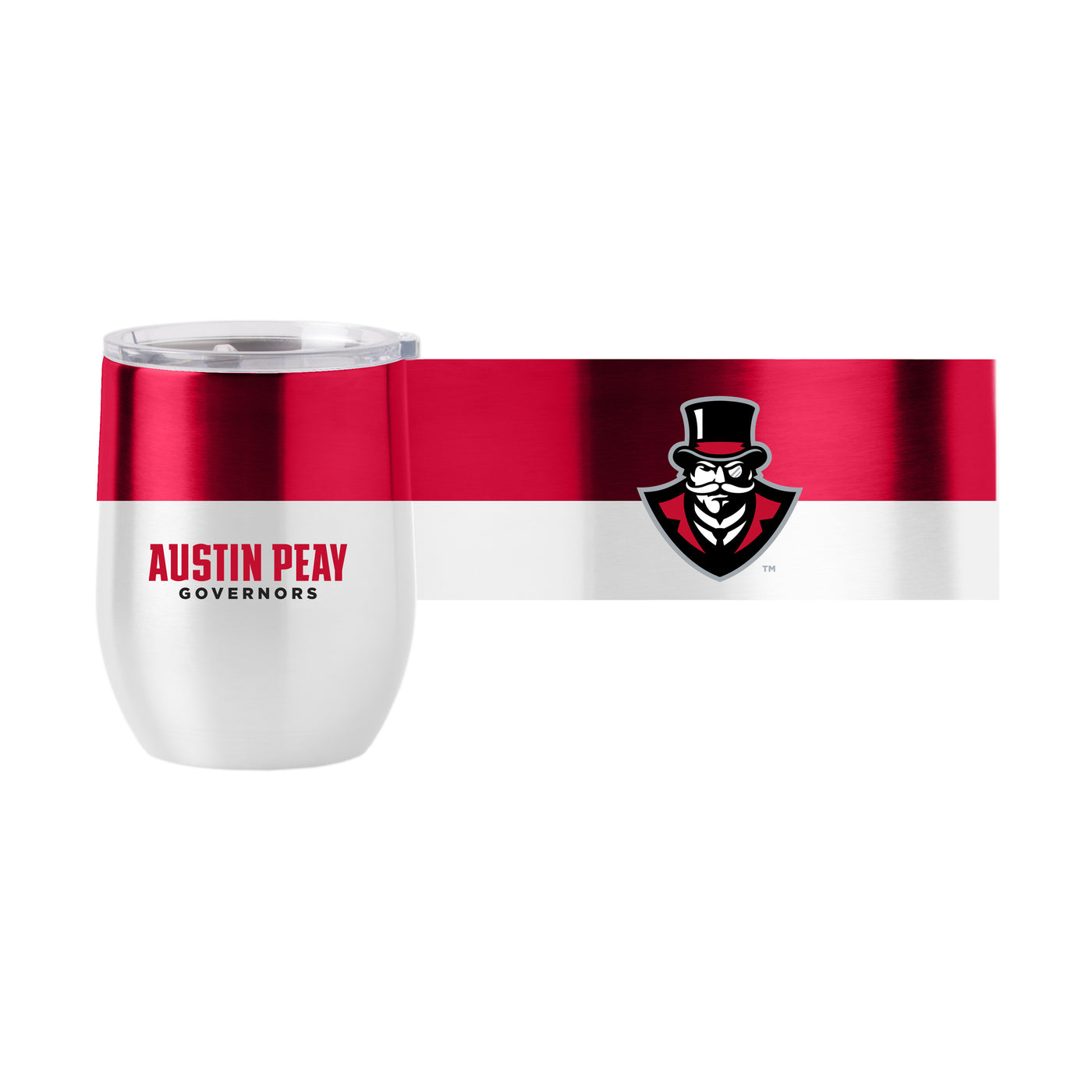 Austin Peay State 16oz Colorblock Stainless Curved Beverage