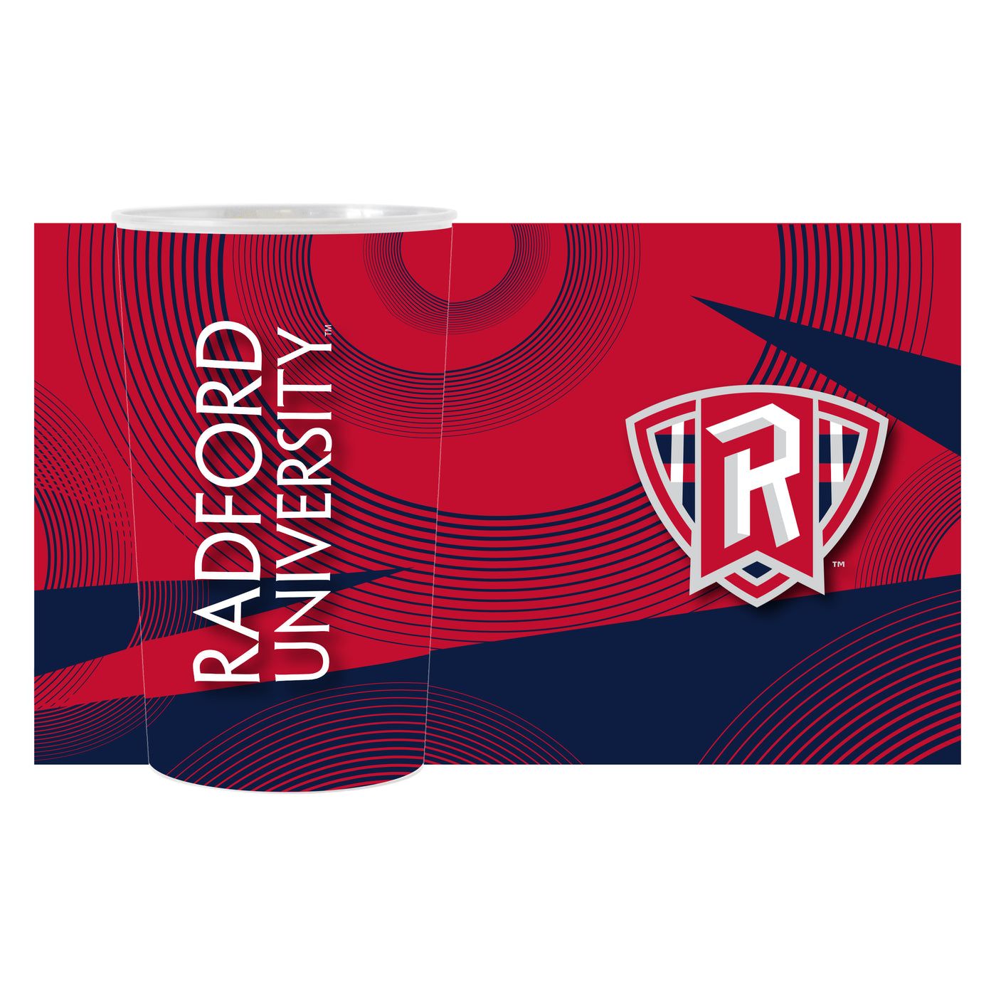 Radford U Geometric Hardwall Cup 4 Pack