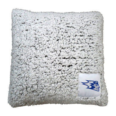Wisconsin Stout Frosty Throw Pillow - Logo Brands