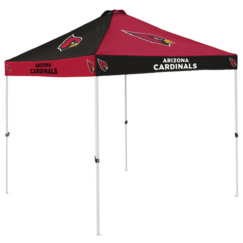 Arizona Cardinals checkerboard canopy shelter by Logo Brands, featuring team colors and a sturdy canopy for outdoor use.