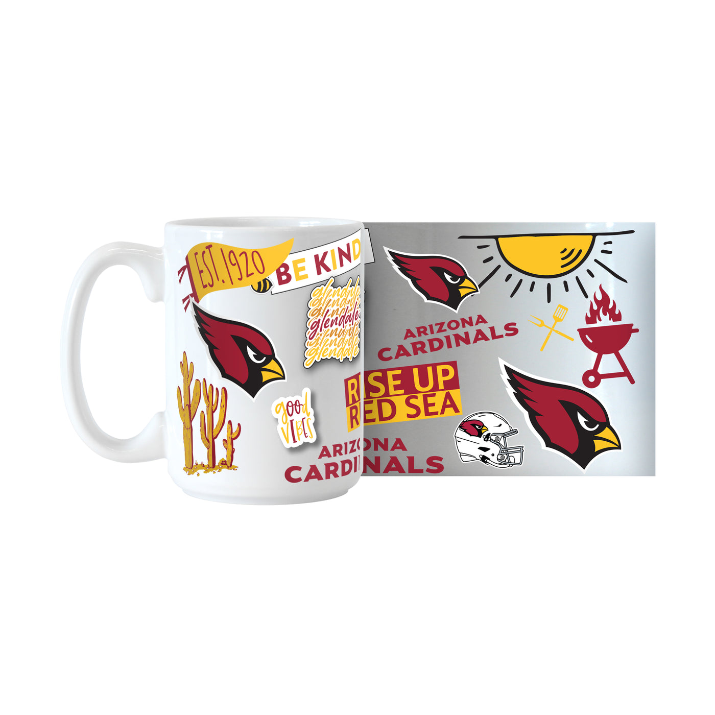 Arizona Cardinals 15oz Native Sublimated Mug