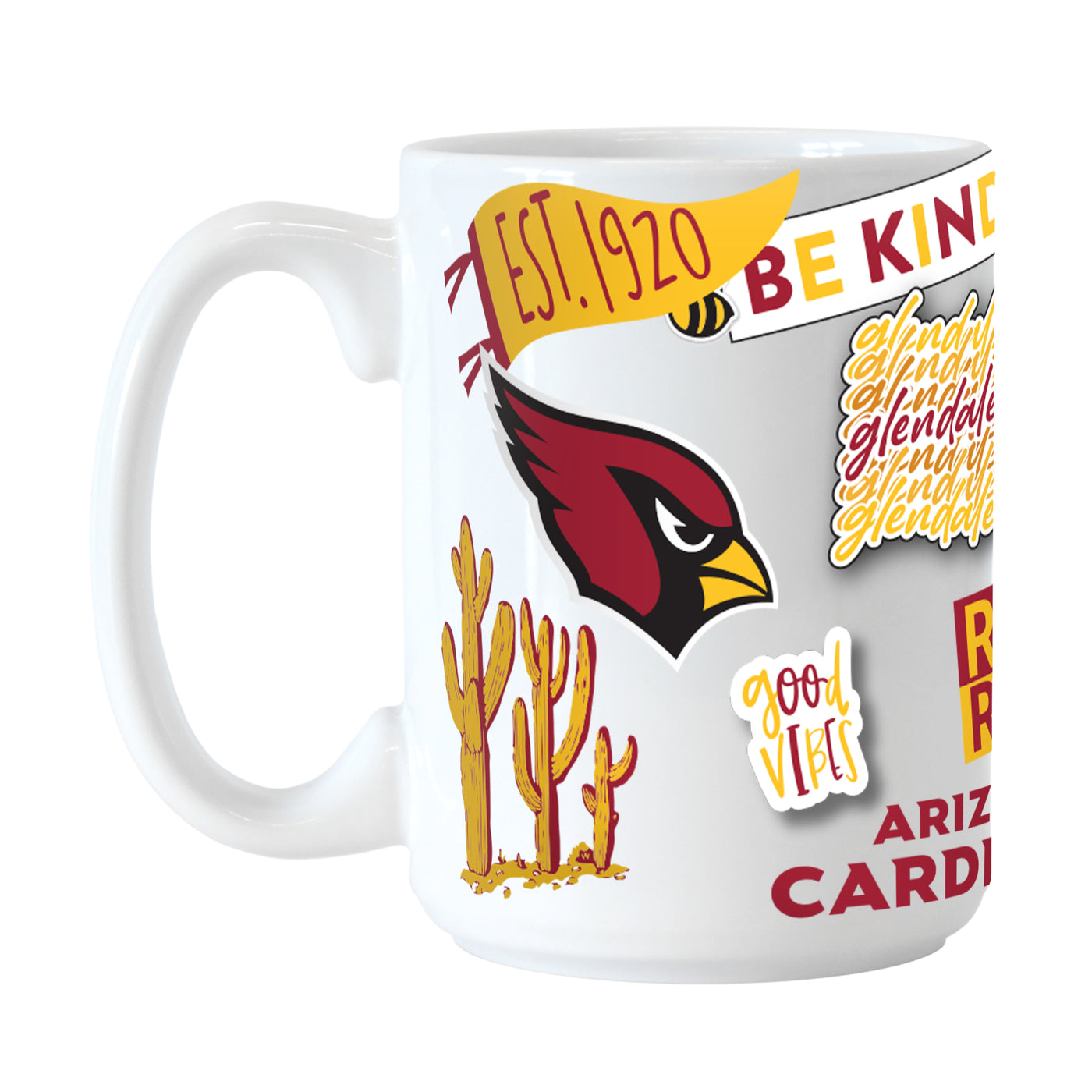 Arizona Cardinals 15oz Native Sublimated Mug