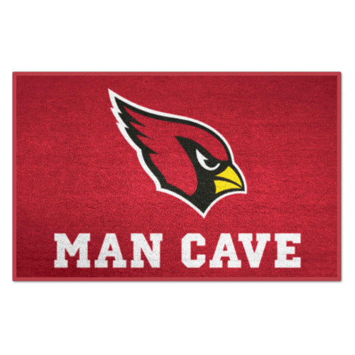 Arizona Cardinals Man Cave starter mat by Logo Brands featuring NFL team logo and official team colors.
