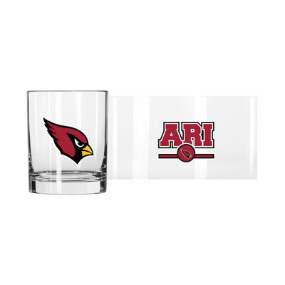 Arizona Cardinals 14oz Letterman Rocks Glass
