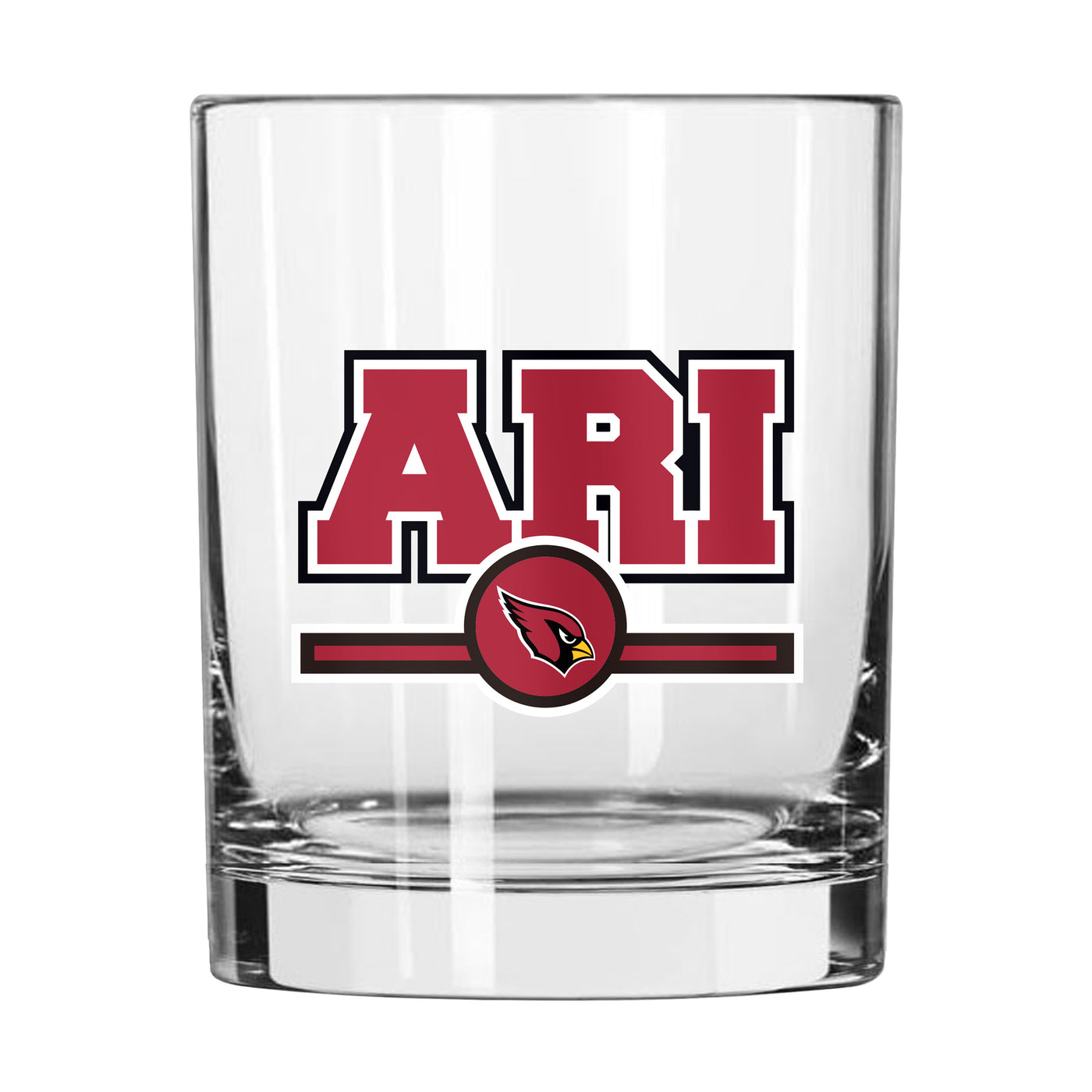 Arizona Cardinals 14oz Letterman Rocks Glass