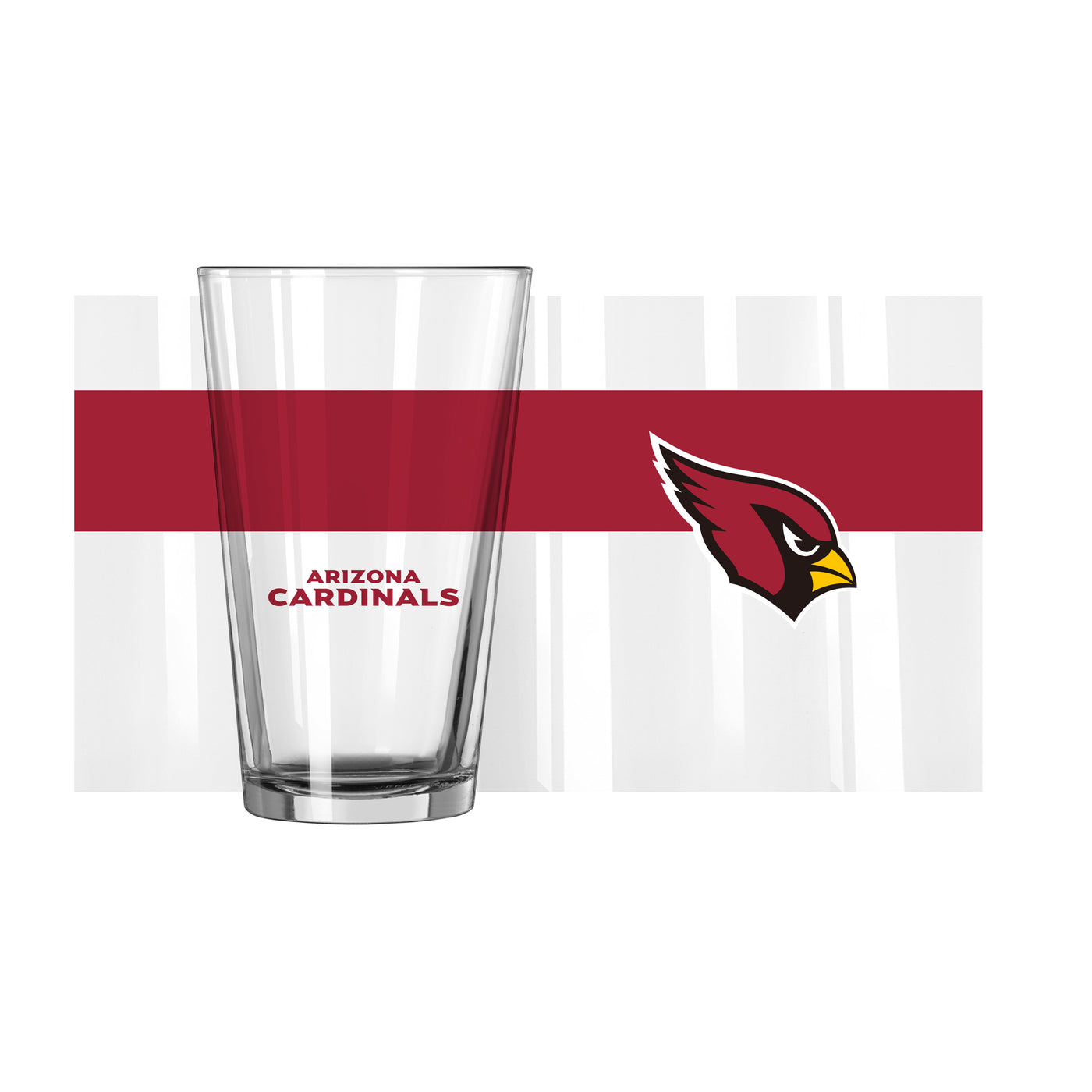 Arizona Cardinals 16oz Colorblock Pint Glass - Logo Brands
