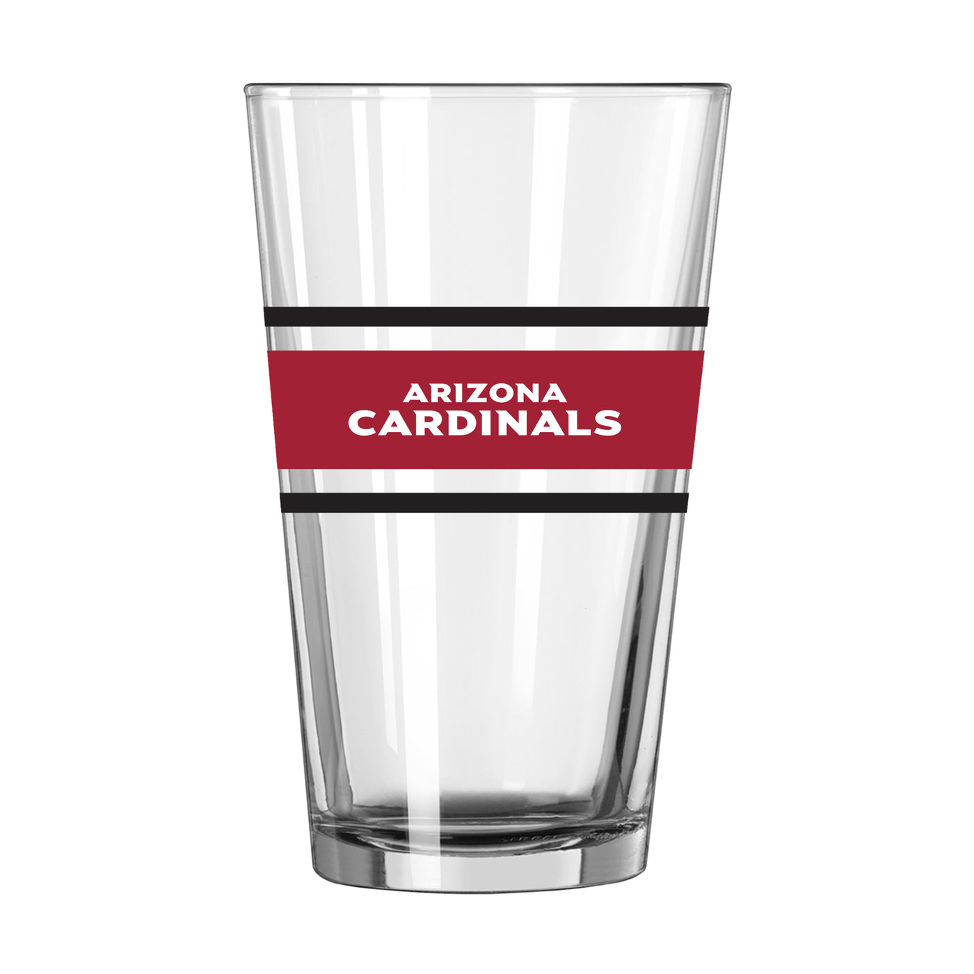 Arizona Cardinals 16oz Stripe Pint Glass