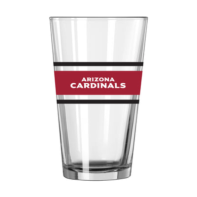 Arizona Cardinals 16oz Stripe Pint Glass