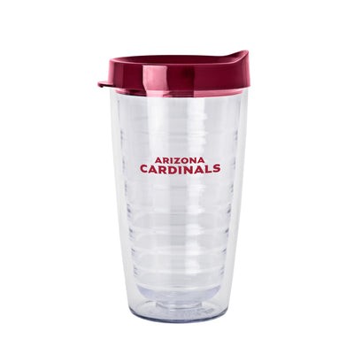 Arizona Cardinals 16oz Flipside Dbl Wall Clear Tumbler