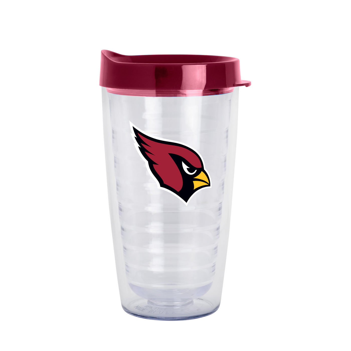 Arizona Cardinals 16oz Flipside Dbl Wall Clear Tumbler