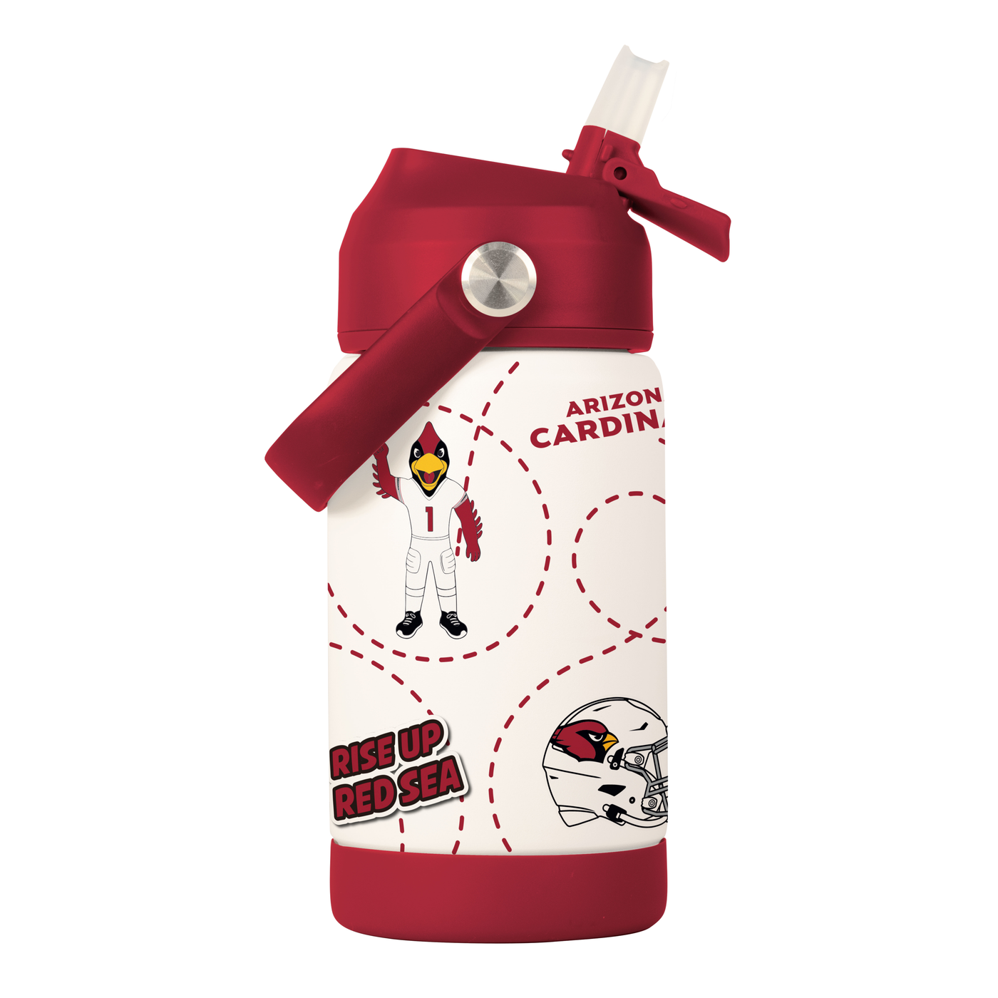 Arizona Cardinals 12oz Mascot SS Kids Bottle