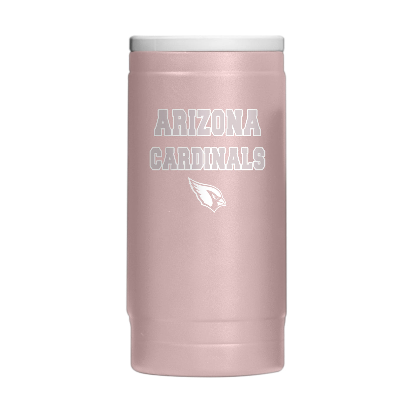 Arizona Cardinals  Stencil Powder Coat Slim Can Coolie