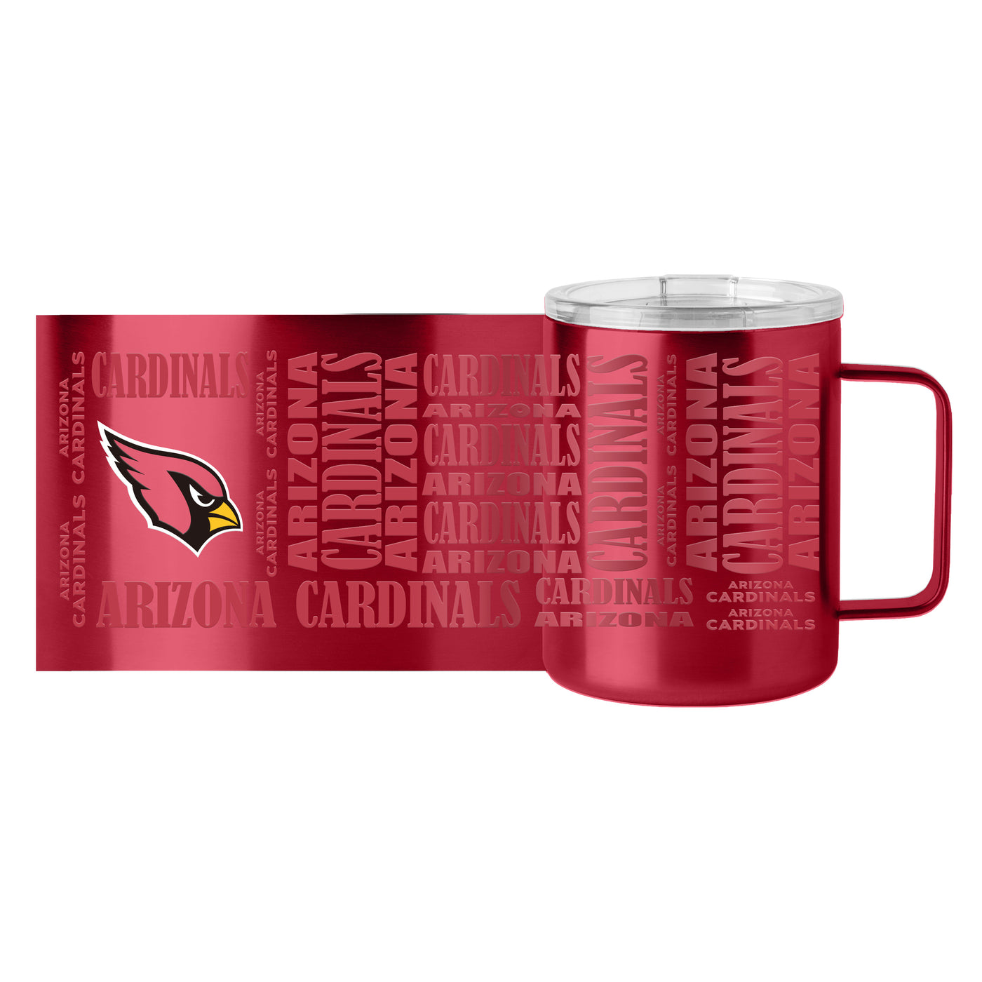 Arizona Cardinals 15oz Replay Stainless Steel Mug