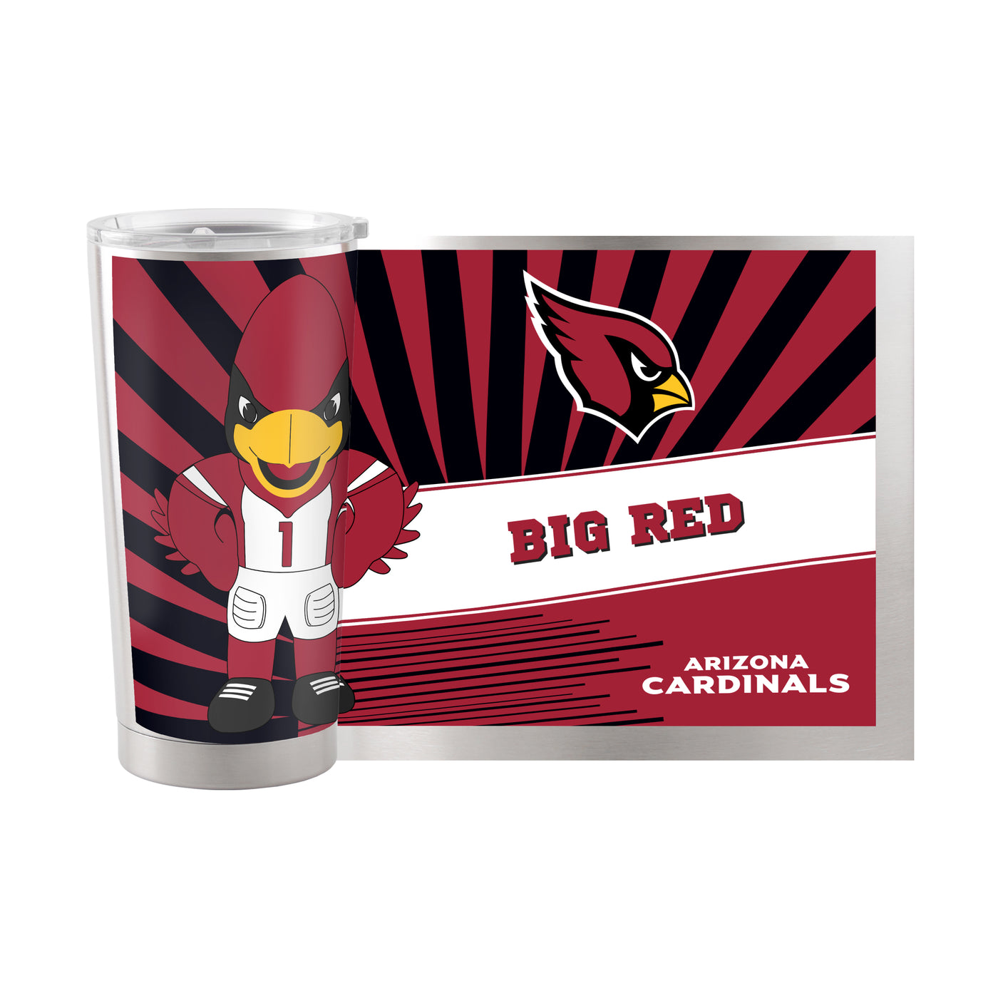 Arizona Cardinals 20oz Mascot Stainless Steel Tumbler - Logo Brands