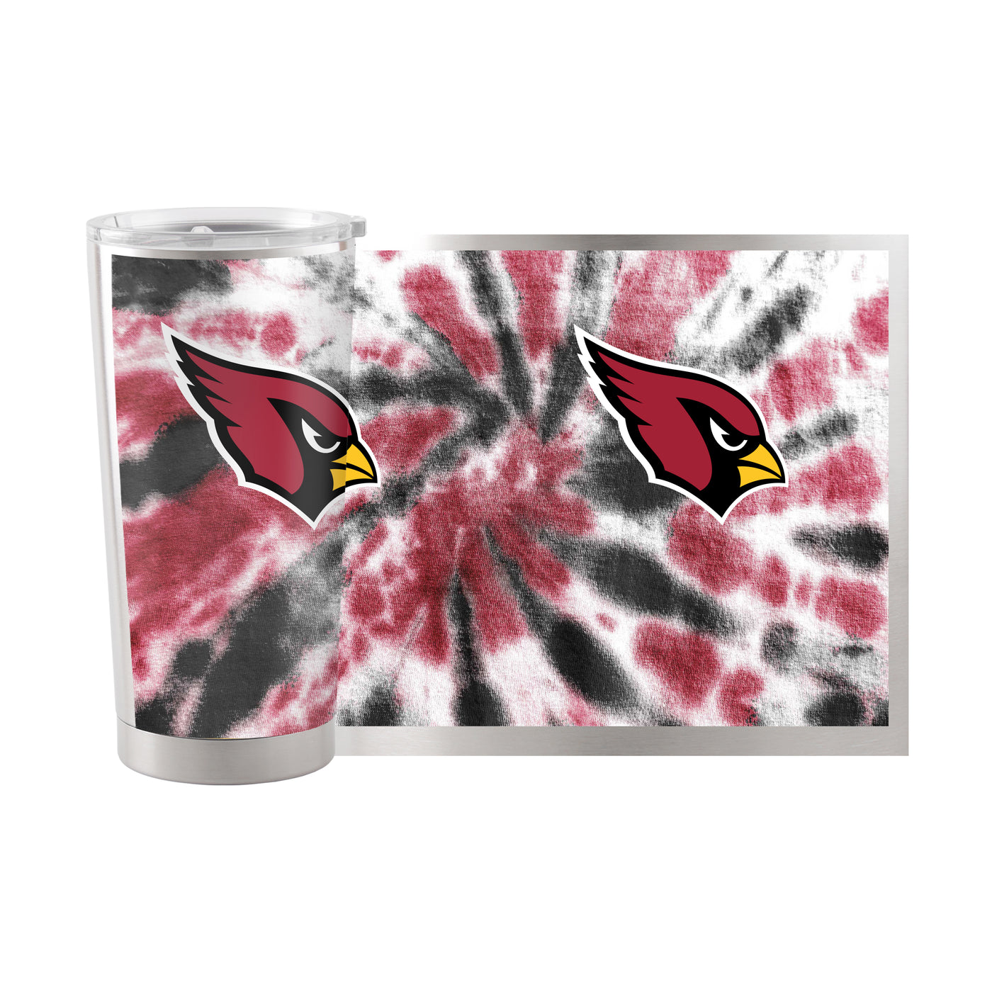 Arizona Cardinals 20oz Tie Dye Stainless Steel Tumbler - Logo Brands