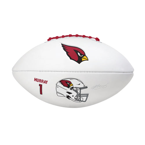 Full-size Arizona Cardinals football signed by Kyler Murray with autograph, recreational football by Logo Brands.