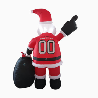 Atlanta Falcons Santa Claus Yard Inflatable