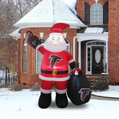 Atlanta Falcons Santa Claus Yard Inflatable