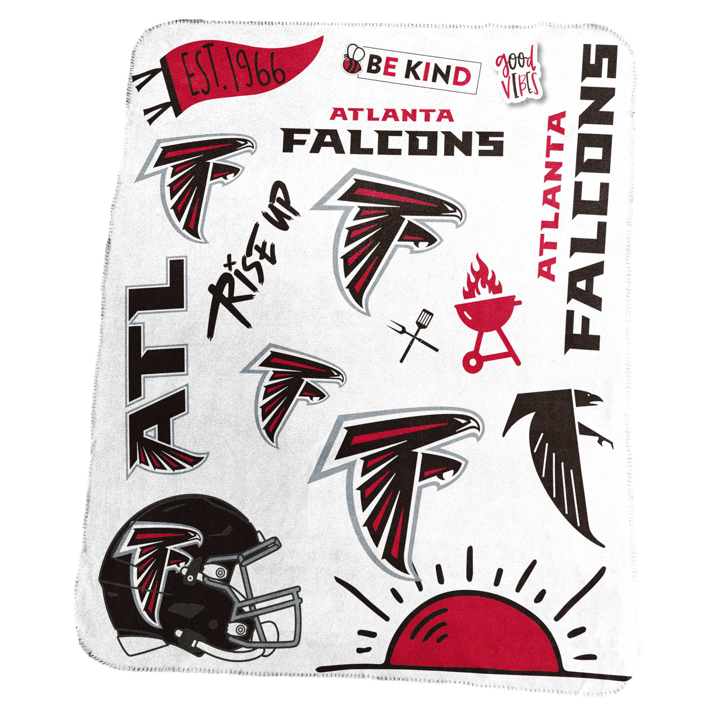 Atlanta Falcons Classic Native Fleece Throw