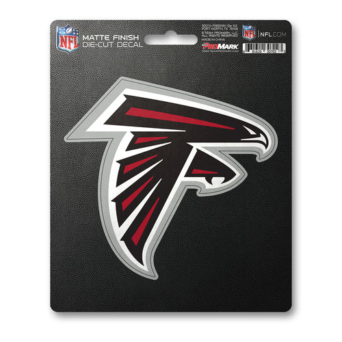 Atlanta Falcons matte decal sticker featuring the team's logo, ideal for decorating laptops, water bottles, or accessories.