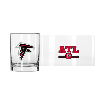 Atlanta Falcons 14oz Letterman Rocks Glass