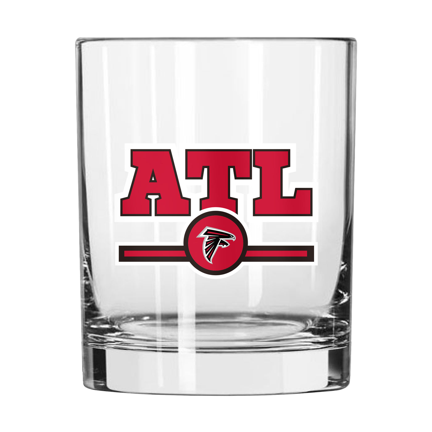 Atlanta Falcons 14oz Letterman Rocks Glass