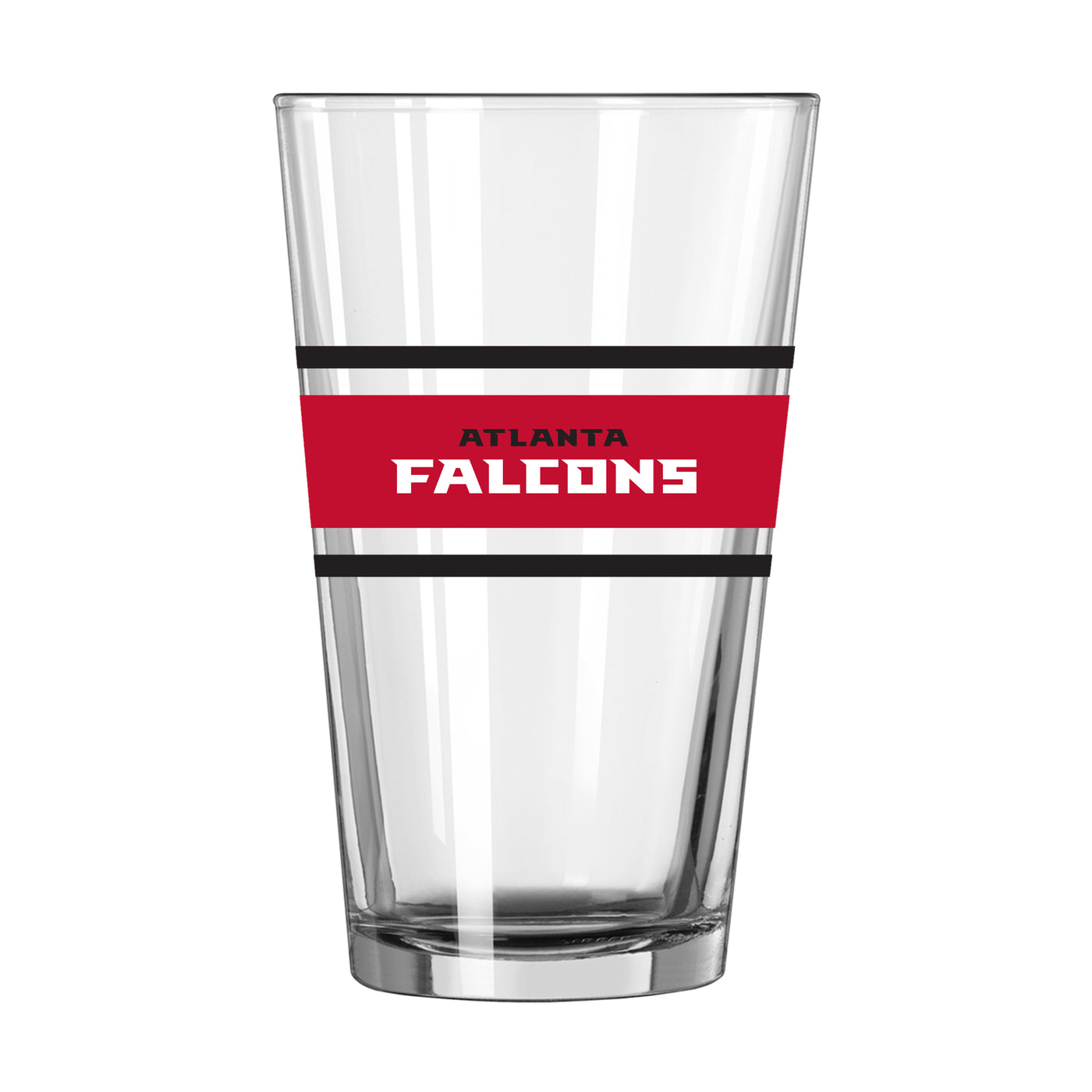 Atlanta Falcons 16oz Stripe Pint Glass
