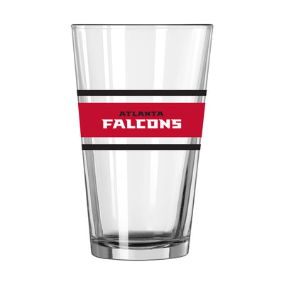 Atlanta Falcons 16oz Stripe Pint Glass