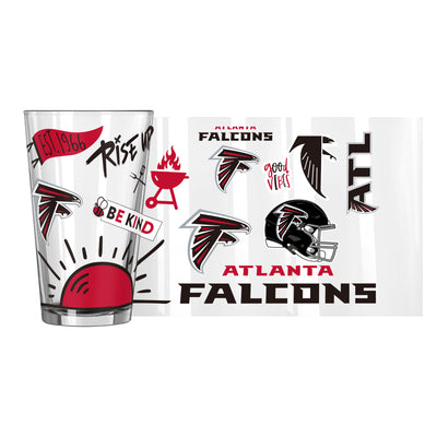 Atlanta Falcons 16oz Native Pint Glass