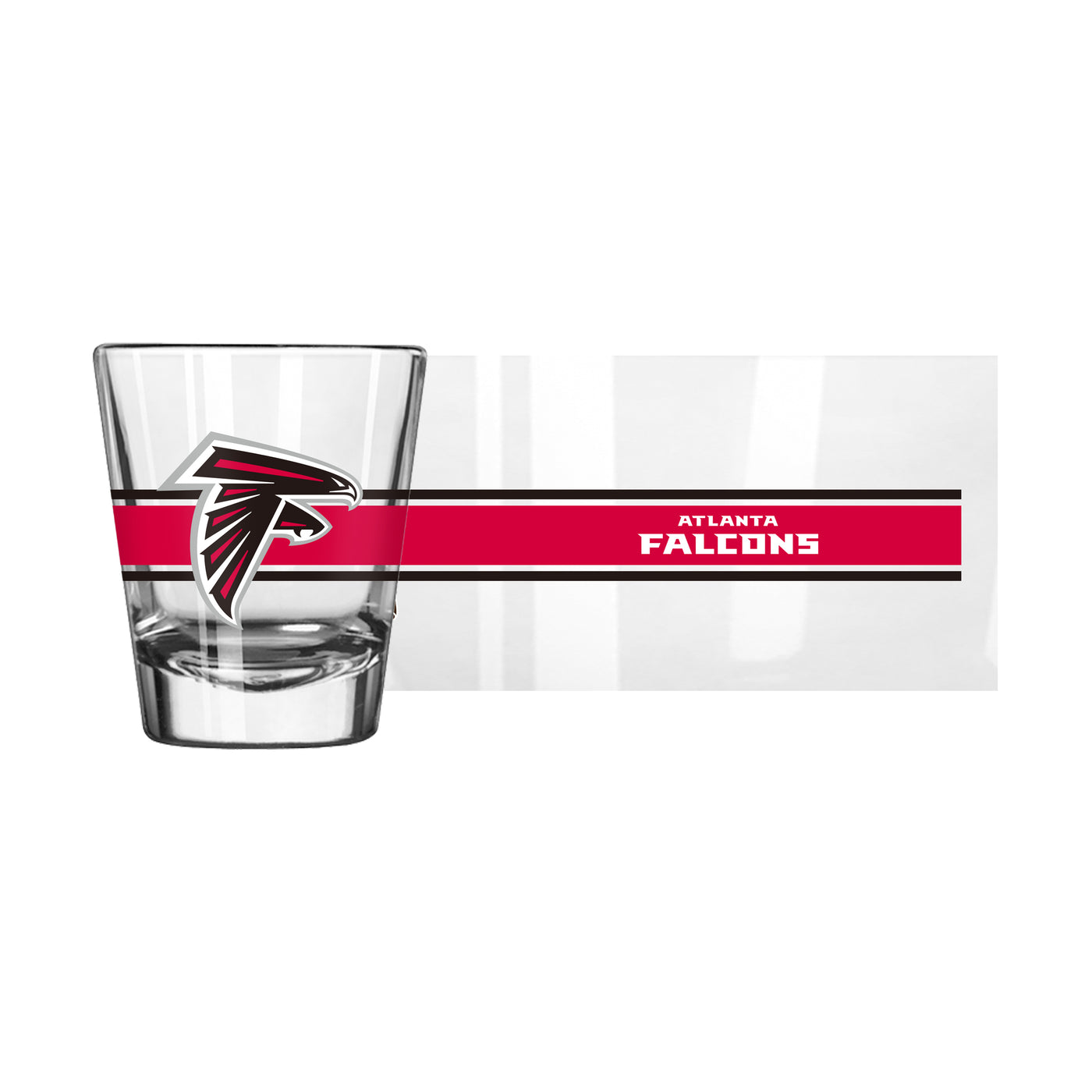 Atlanta Falcons 2oz Stripe Shot Glass