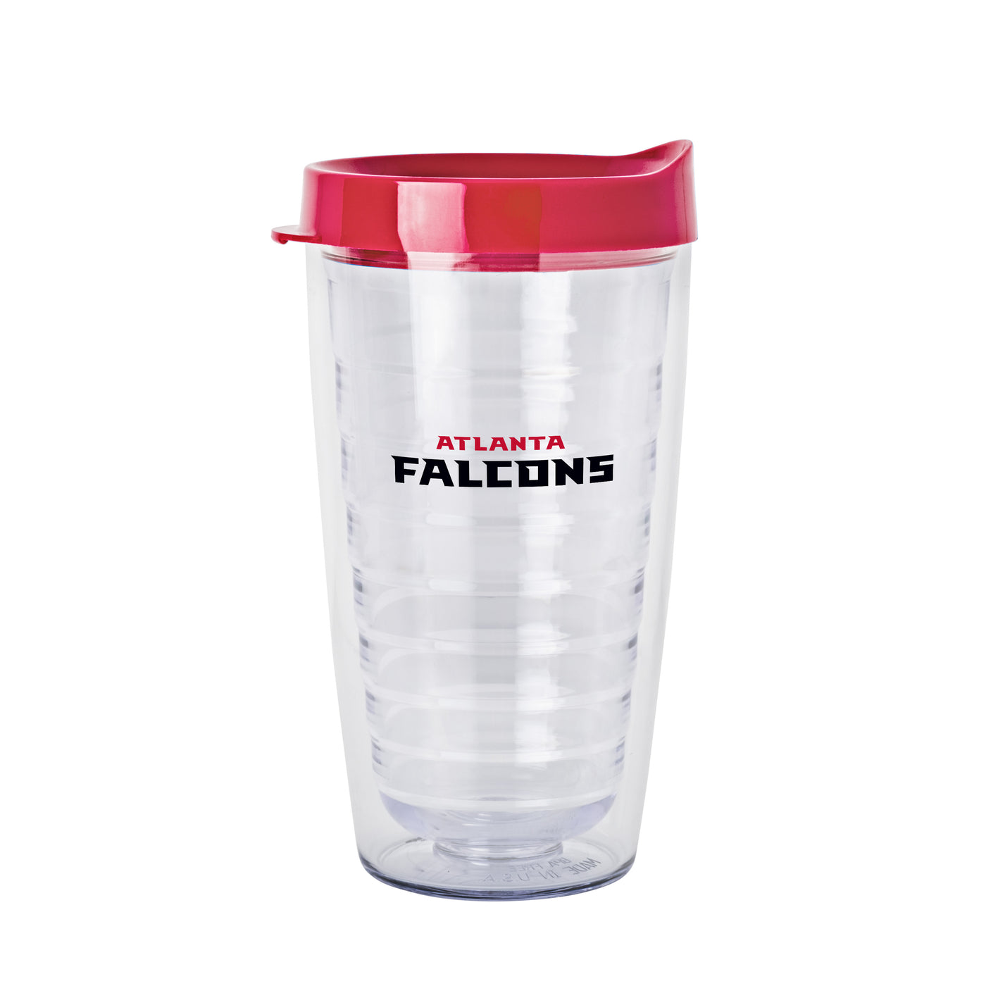 Atlanta Falcons 16oz Flipside Dbl Wall Clear Tumbler