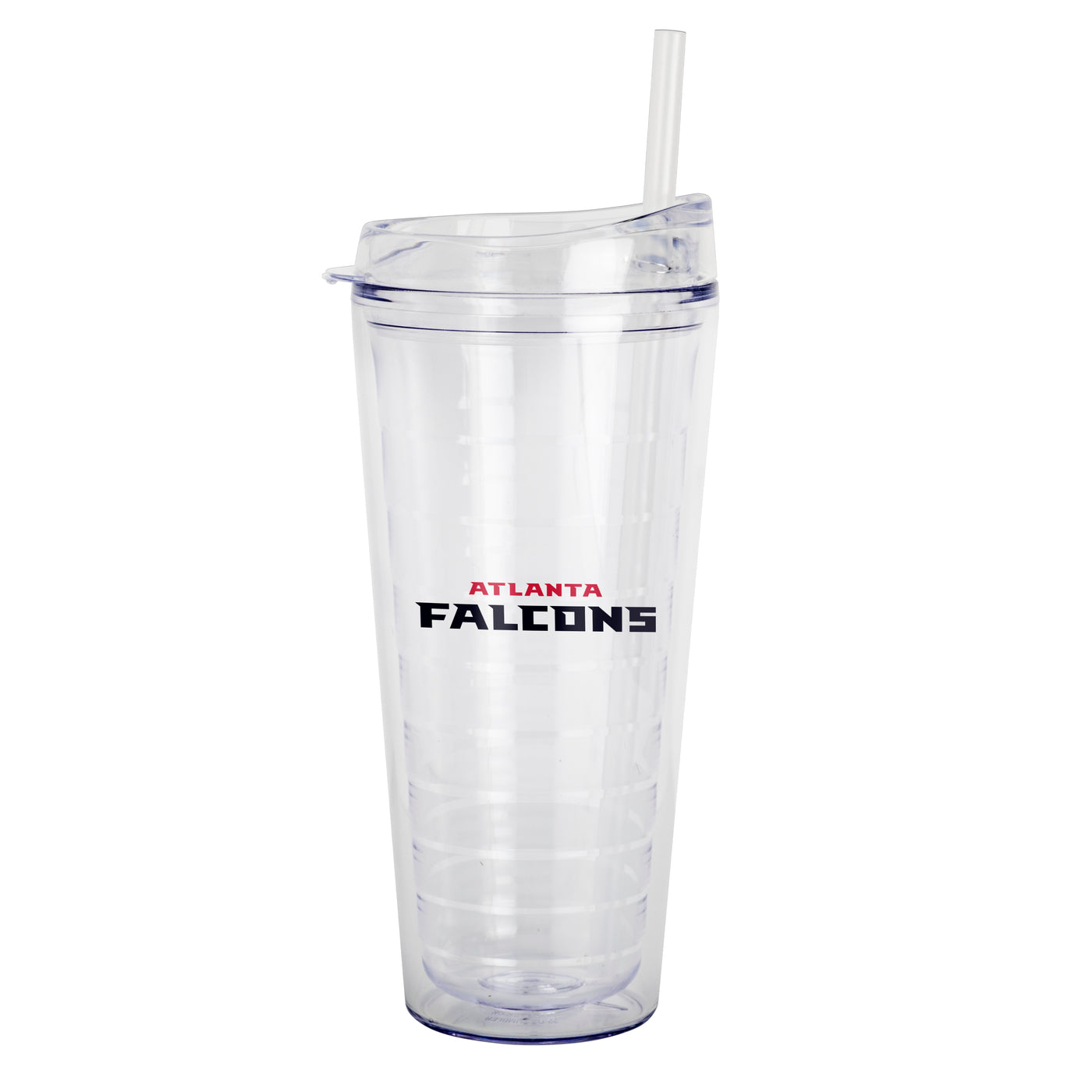 Atlanta Falcons 22oz Flipside Dbl Wall Clear Tumbler