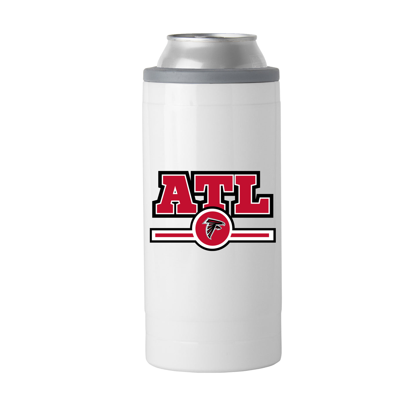Atlanta Falcons Letterman 12 oz Slim Can Coolie
